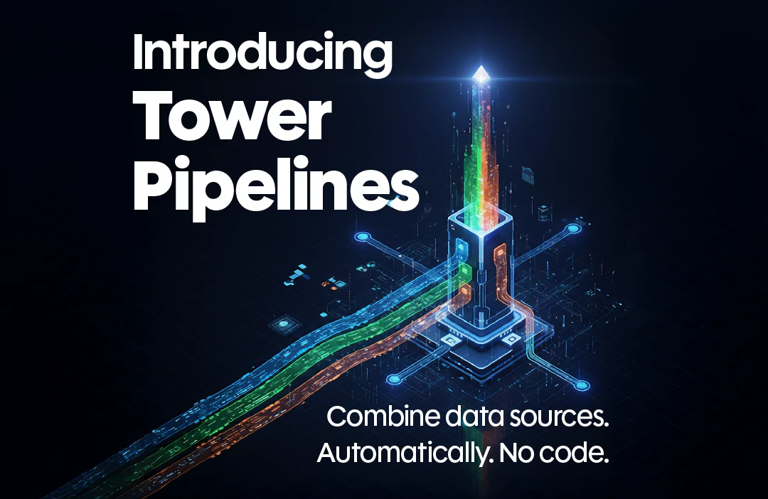 Introducing Tower Pipelines: Code-Free Data Integration That Just Works